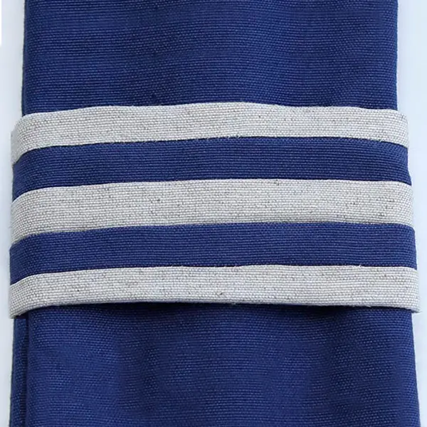 Servilletero a rayas a conjunto del camino Faro Marinero. Medida 5x10 cm