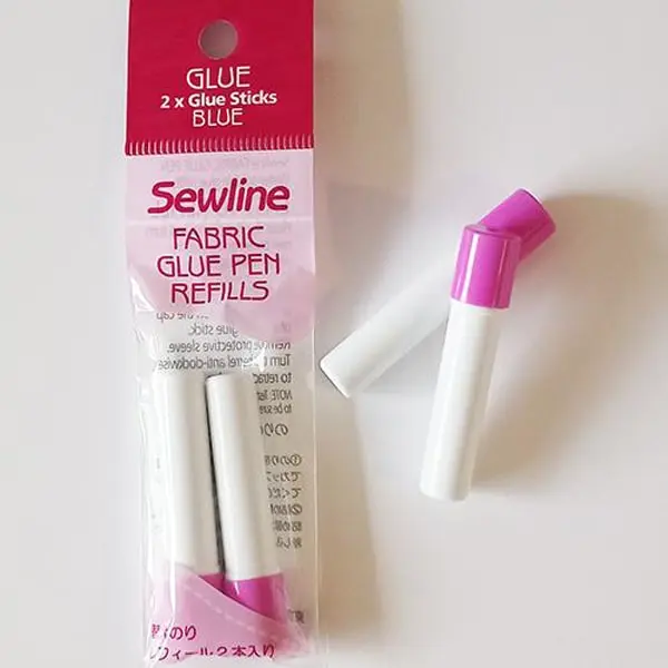 2 barritas de pegamento azul. Recambio de boli de cola Sewline