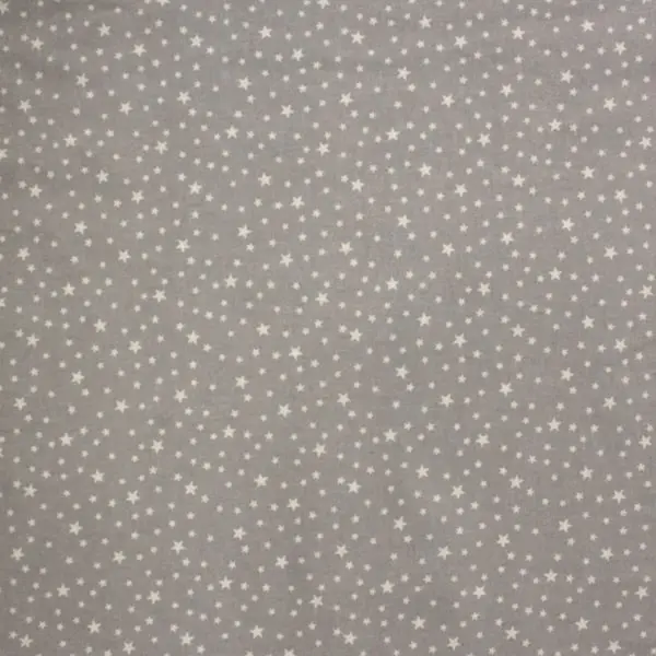 Estrellas blancas de dos medidas sobre fondo gris