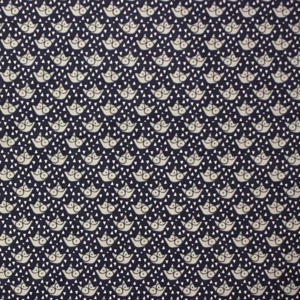 Caritas de zorro sobre fondo azul