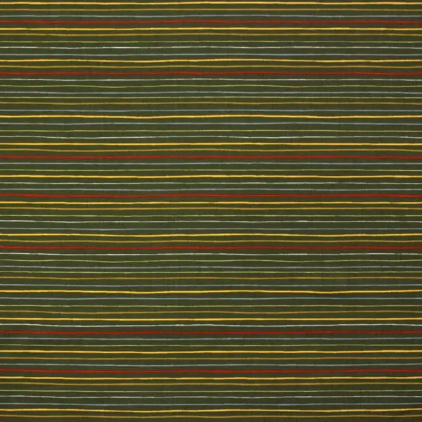 Originales rayas en tonos verdes con toques de azul, amarillo y rojo