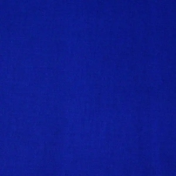 Tela lisa de algodón color azul eléctrico