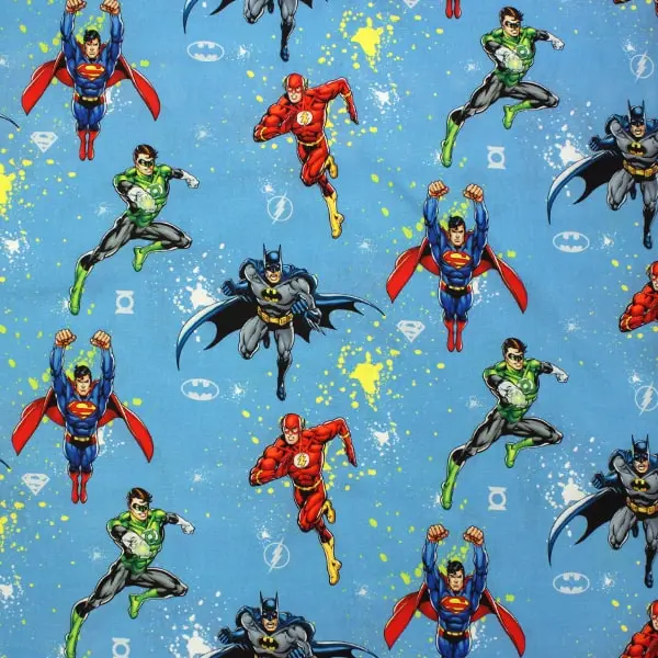 Los héroes Marvel: Superman, Batman, Flash, Linterna Verde