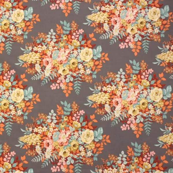 Tela Tilda - colección Chic Escape, mod Whimsyflower Grey - Ref 100451