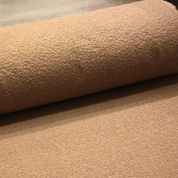 Bouclé Marrón, Tela Bouclé en color Marrón chocolate — vista 3