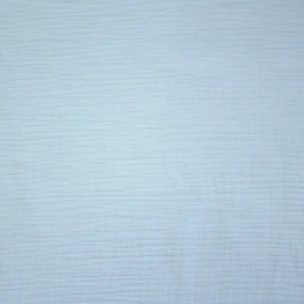 Tejido de muselina de algodón en color azul claro 