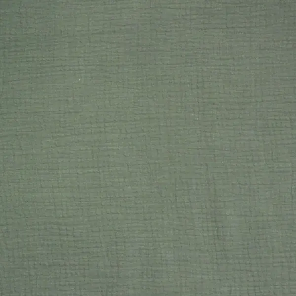 Tejido de muselina de algodón en color verde oscuro