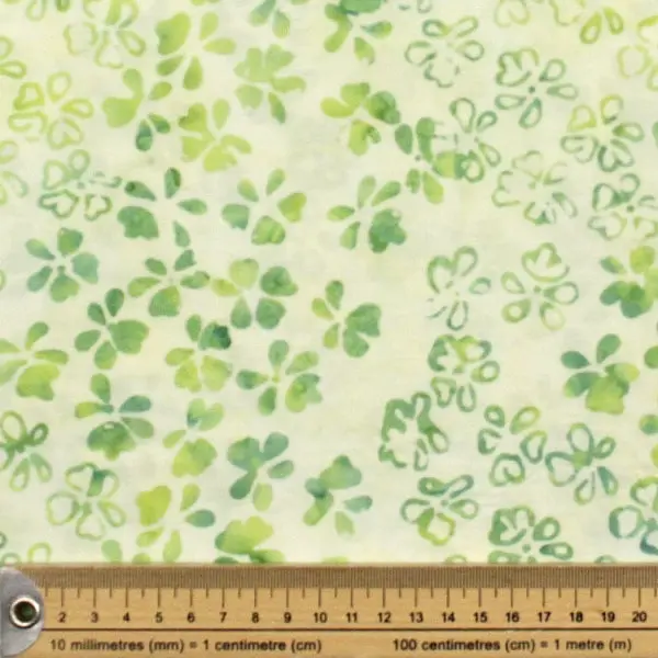 Grapevine Green, Batik estampada con hojas de vid en diferentes tonos de verde — vista 2