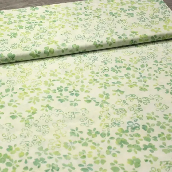 Grapevine Green, Batik estampada con hojas de vid en diferentes tonos de verde — vista 3