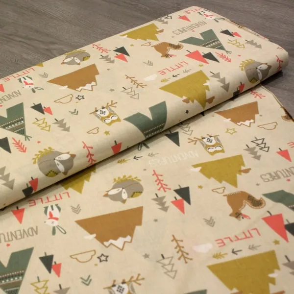 Cabañas Animales, Montañas, cabañas indias y animales, todo en tonos tostados — vista 3