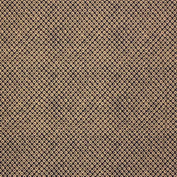 Navy Geometrica, Tela azul navy japonesa de Sevenberry estampada con rombos geometricos