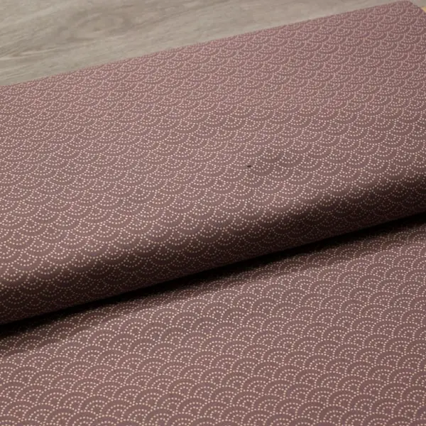 Conchas Malva, Típico estampado japonés de conchas sobre fondo malva, de Sevenberry — vista 3