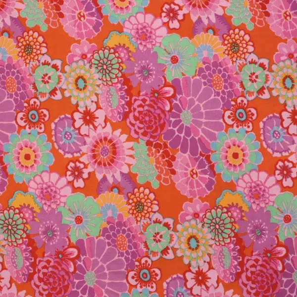 Estampado floral en tela algodón Kaffe Fassett Asian Circles Toma 110cm - Vista general