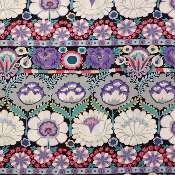 Estampado floral en tela de algodón Kaffe Fassett Embroidered Flower de 110cm - Vista general