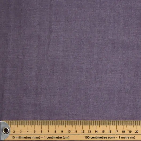 L5 Heather, Tela de algodón colección Linen Texture de Makower color Malva Oscuro — vista 2