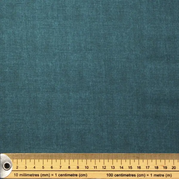 T8 Teal, Tela de algodón colección Linen Texture de Makower color Turquesa Oscuro — vista 2