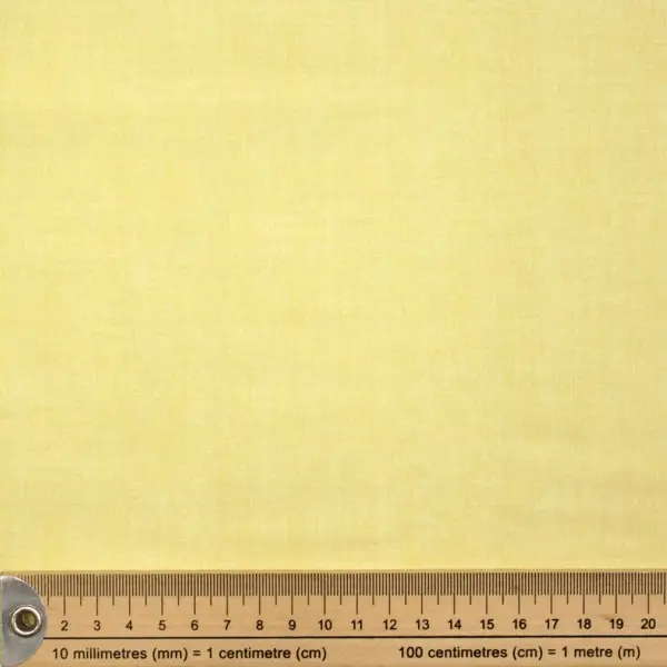 Y1 Primrose, Tela de algodón colección Linen Texture de Makower color Amarillo Pastel — vista 2