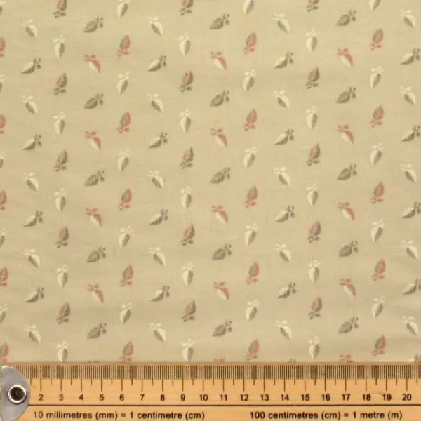 Hojas Pastel, Hojas en tonos pastel sobre beige de la colección Drywall de Timeworn Toolbox — vista 2