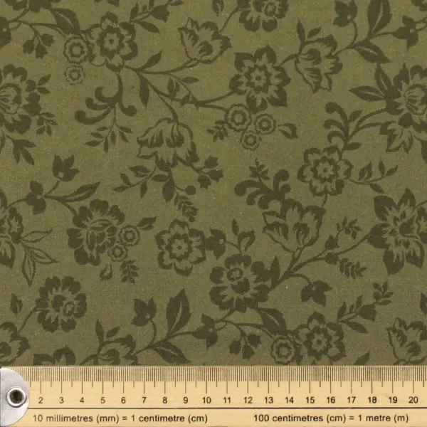 Ginger Green, Tela de Nancy Rink de la colección Ginger Grove-Ref R150438D Green — vista 2