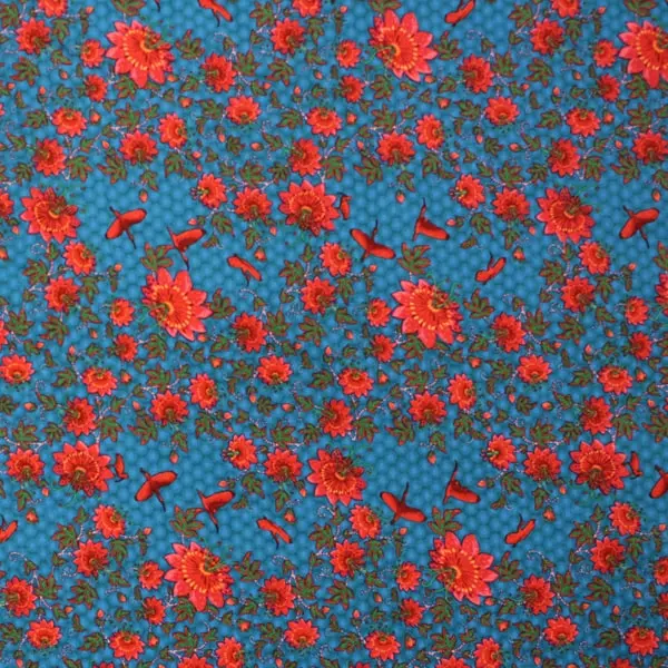 Magic Ibis, Tela de Odile Bailloeul - colección Magicountry - Ref PWOB049 Blue — vista 1