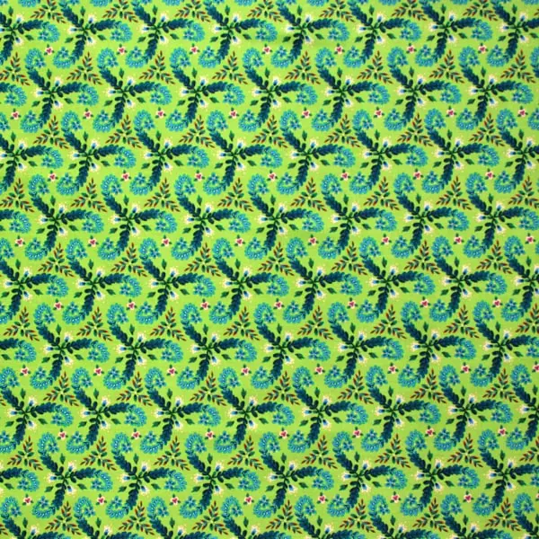 Magic Fronds, Tela de Odile Bailloeul - colección Magicountry - Ref PWOB056 Green — vista 1