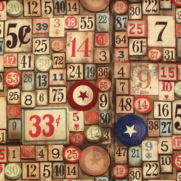 Eclectic Elements, Tela Eclectic Elements de Tim Holtz Ref PWTH012-NEUTR — vista 1