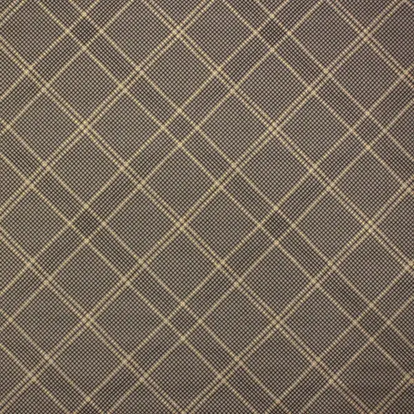 Metallic Col 183, Tela de la colección CF Metallic de fondo gris con cuadros y toques dorados — vista 1