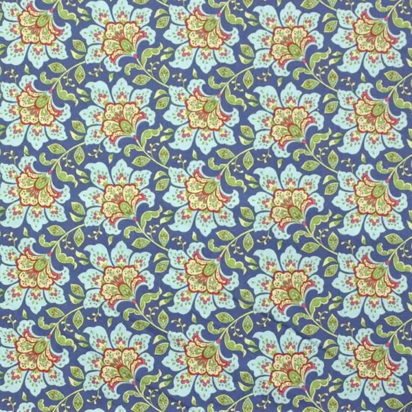 Flower Blueberry, Tela Tilda Flowermarket Blueberry - colección Bloomsville - Ref 100506 — vista 1