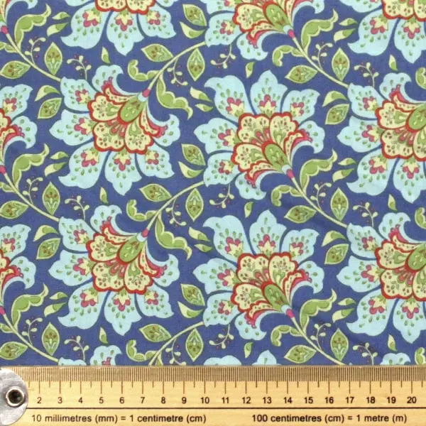 Flower Blueberry, Tela Tilda Flowermarket Blueberry - colección Bloomsville - Ref 100506 — vista 2