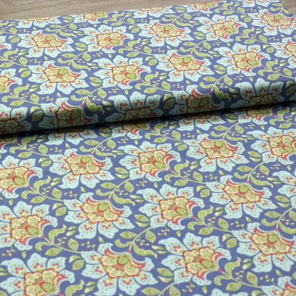 Flower Blueberry, Tela Tilda Flowermarket Blueberry - colección Bloomsville - Ref 100506 — vista 3