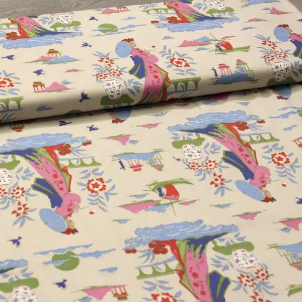 Garden Dove , Tela Tilda Garden Vista Dove - colección Bloomsville - Ref 100507 — vista 3