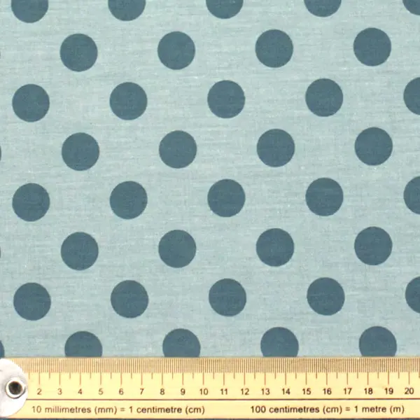 Dots Aqua, Tela Tilda - colección Chambray Dots - Ref 160058 — vista 2