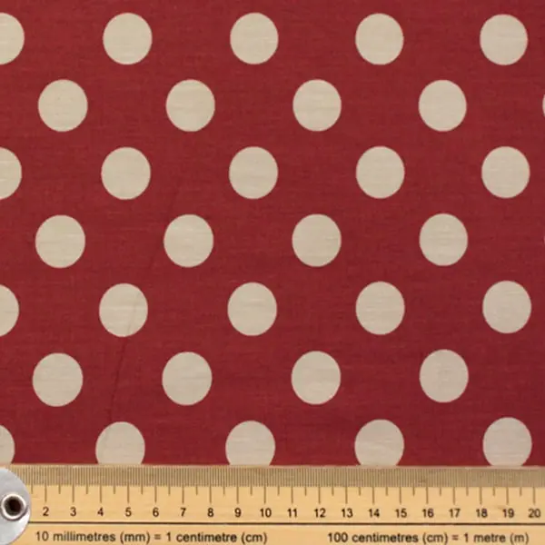 Dots Burgundy, Tela Tilda - colección Chambray Burgundy - Ref 160053 — vista 2