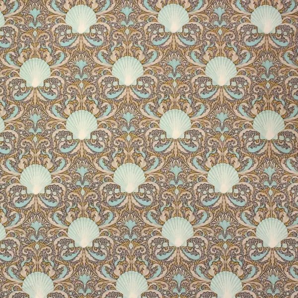 Vieira Gris, Tela Tilda - colección Cotton Beach, mod Scallop Shell Grey - Ref 100326 — vista 1