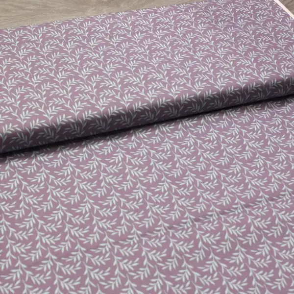 Olivebranch Laven, Tela Tilda Olivebranch Lavender - colección Hibernation - Ref 110085 — vista 3