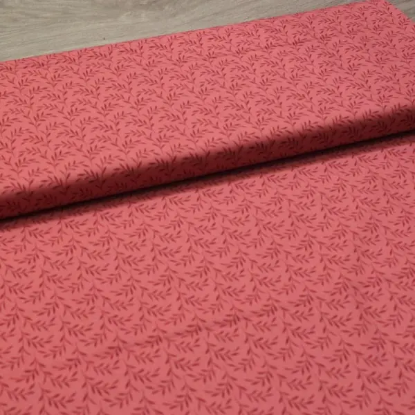 Olivebranch Rose, Tela Tilda Olivebranch Old Rose - colección Hibernation - Ref 110089 — vista 3