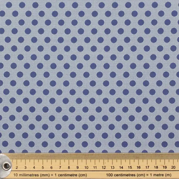 Dots Denim Blue, Tela Tilda topos azul - colección Medium Dots - Ref 130013 — vista 2