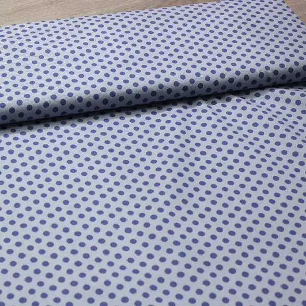 Dots Denim Blue, Tela Tilda topos azul - colección Medium Dots - Ref 130013 — vista 3