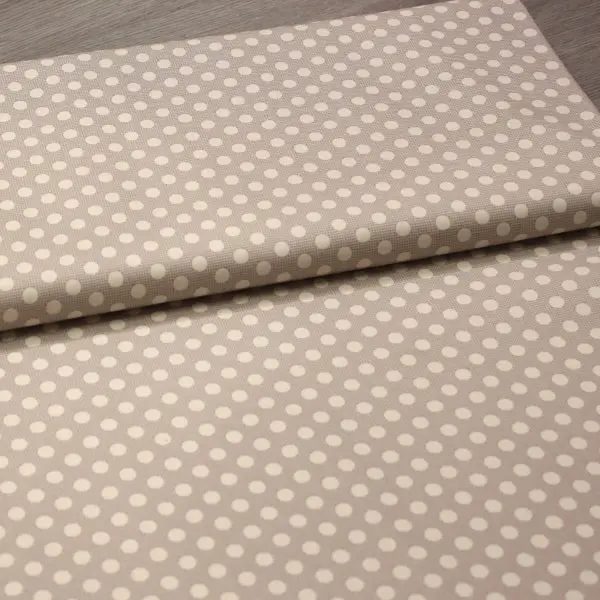 Dots Grey, Tela Tilda de topos en tonos beige-colección Medium Dots-Ref 130012 Grey — vista 3