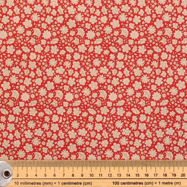 Carla Red, Tela Tilda Carla Red - colección Creating Memories - Ref 130152 — vista 2