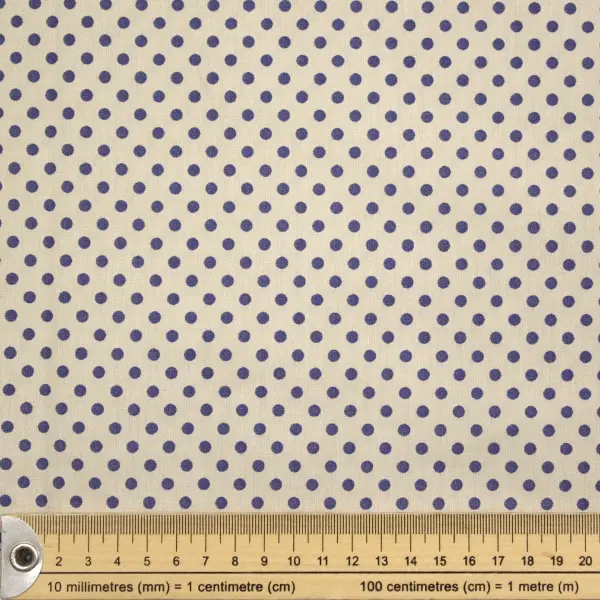 Polkadot Blue, Tela Tramada Tilda Polkadot Blue - colección Creating Memories - Ref 160071 — vista 2