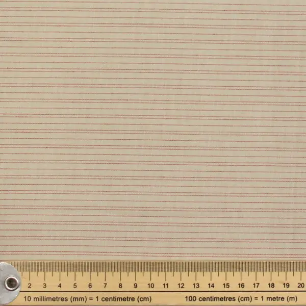 Seamstripe Red, Tela Tramada Tilda Seamstripe Red - colección Creating Memories - Ref 160083 — vista 2