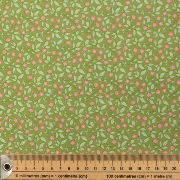 Tipsy Green, Tela Tilda Tipsy Green - colección Sunday Brunch Collection - Ref 110114 — vista 2