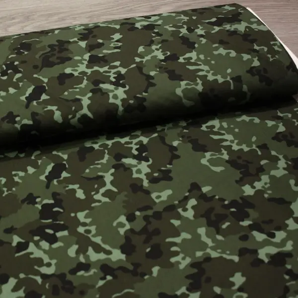 Camuflaje Verde, Tela hidrófuga antibacteriana con estampado de camuflaje — vista 3