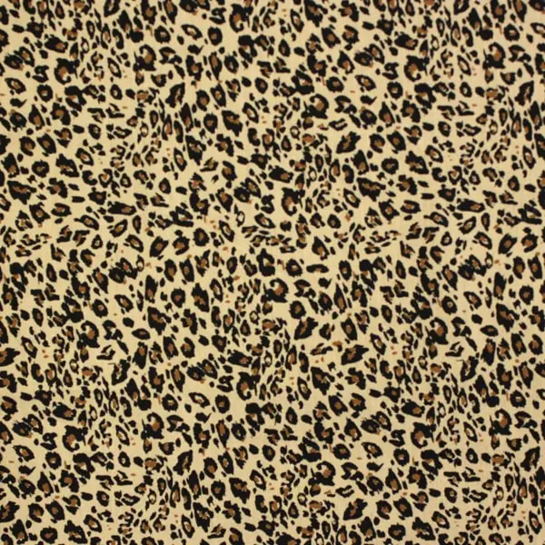 Leopardo, Tela hidrófuga antibacteriana de algodón y estampado de leopardo — vista 1