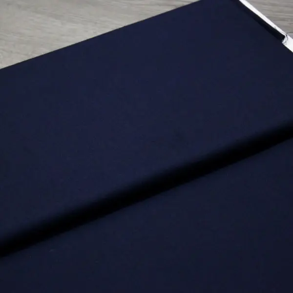 Azul Marino, Tela lisa de algodón color azul marino — vista 2