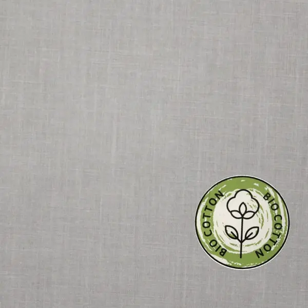 Gris, Tela lisa de algodón en color gris — vista 1