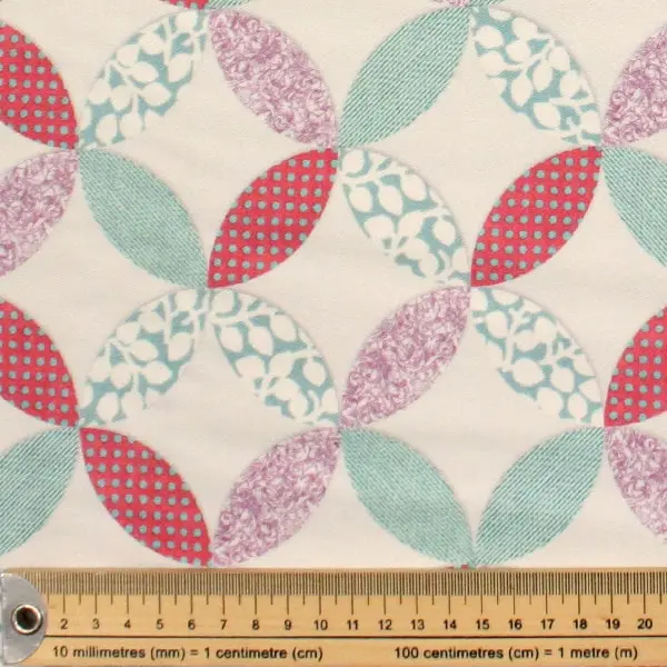 Hippie Molinillos, Tejido viella (algodón grueso) con estampado de hojas o molinillos — vista 2