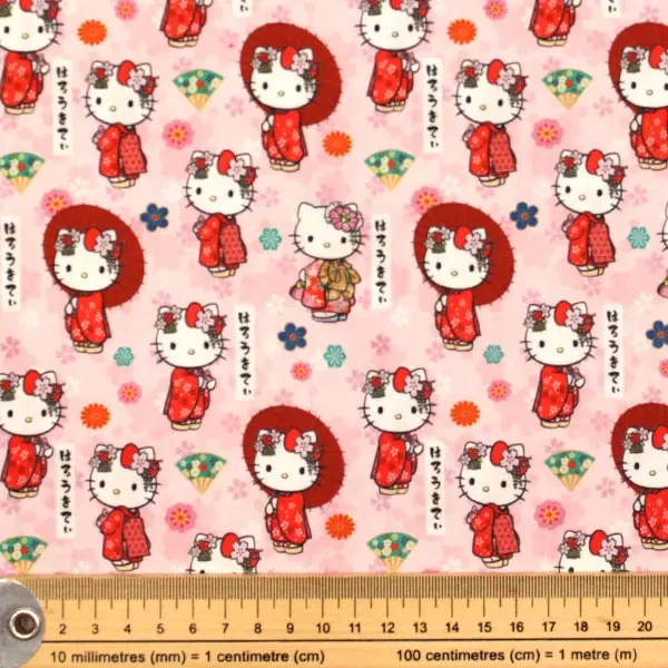 Kitty Oriental, La carismática Hello Kitty con kimono y parasol — vista 2
