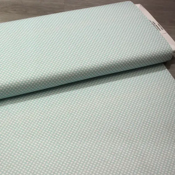 Red, Cuadrícula en forma de red color turquesa y fondo en blanco — vista 3